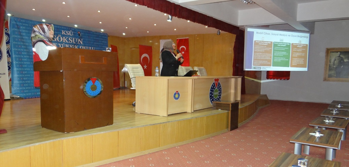 Göksun MYO’da Teknoloji ve Kumar Konulu Konferans Düzenlendi.