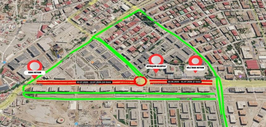 Sürücülerin Dikkatine! Azerbaycan Bulvarı’nda Kısmi Trafik Düzenlemesi.