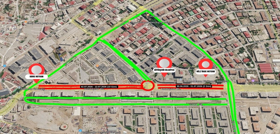 Sürücülerin Dikkatine! Azerbaycan Bulvarı’nda Kısmi Trafik Düzenlemesi.