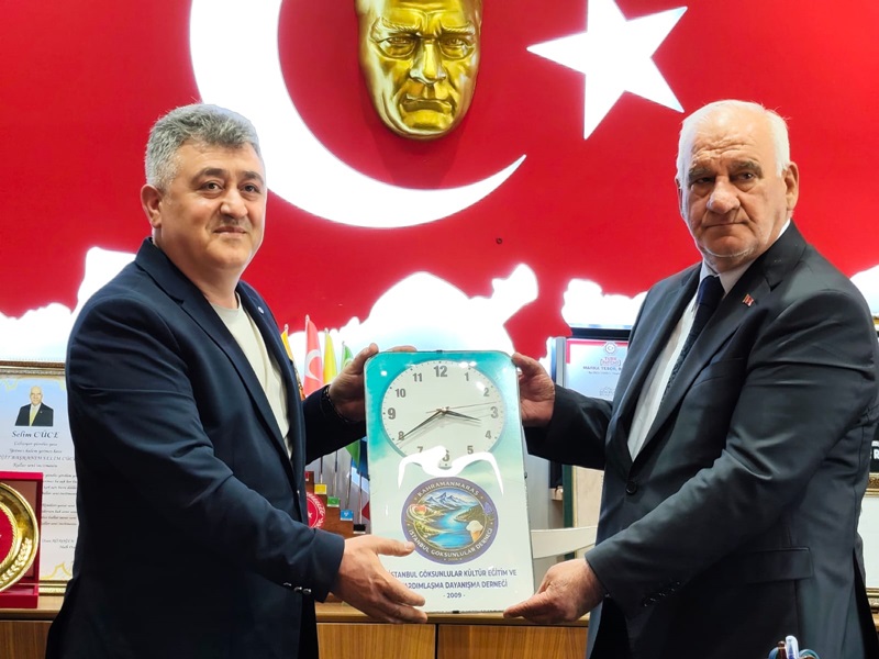 İstanbul Göksunlular Derneğinden Başkan Selim Cüce’ye teşekkür ziyareti.